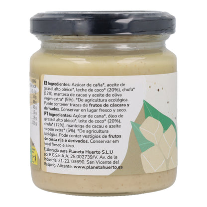 Crema de chocolate blanco vegano ECO Planeta Huerto 230 gr