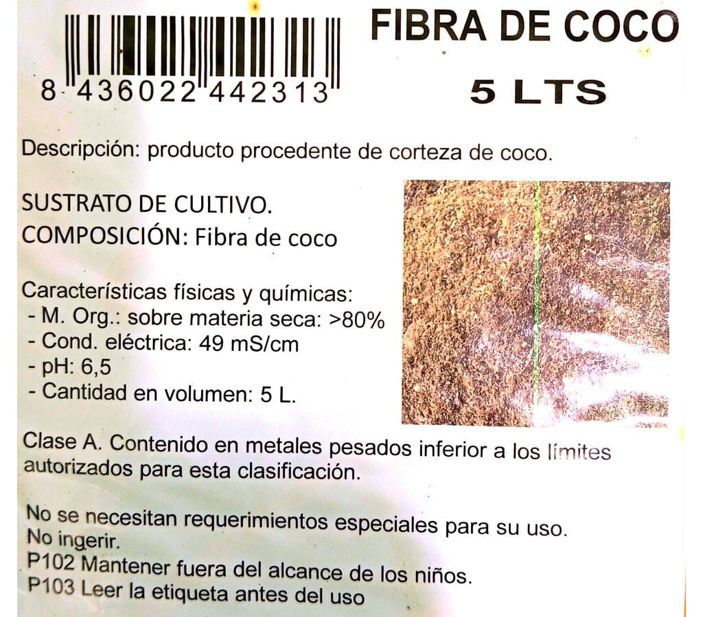 Sisanflor Fibra De Coco 5 Lt