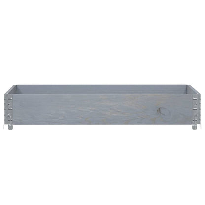 Jardinera De Madera Maciza De Pino Gris 120x80 Cm_2
