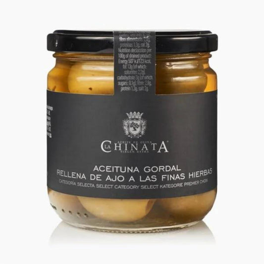 Aceituna Gordal Rellena Ajo/Finas Hierbas 340 g