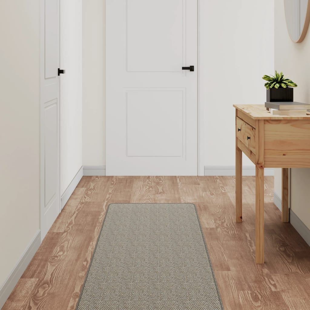 Vidaxl Alfombra De Pasillo Con Aspecto De Sisal Gris Taupe 50x250 Cm_1