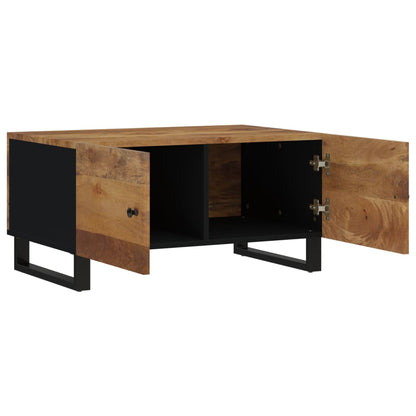 Mesa De Centro Madera Maciza Mango Y Contrachapada 80x50x40 Cm_3