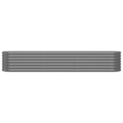 Jardinera Arriate Acero Galvanizado Gris 224x40x36 Cm_2
