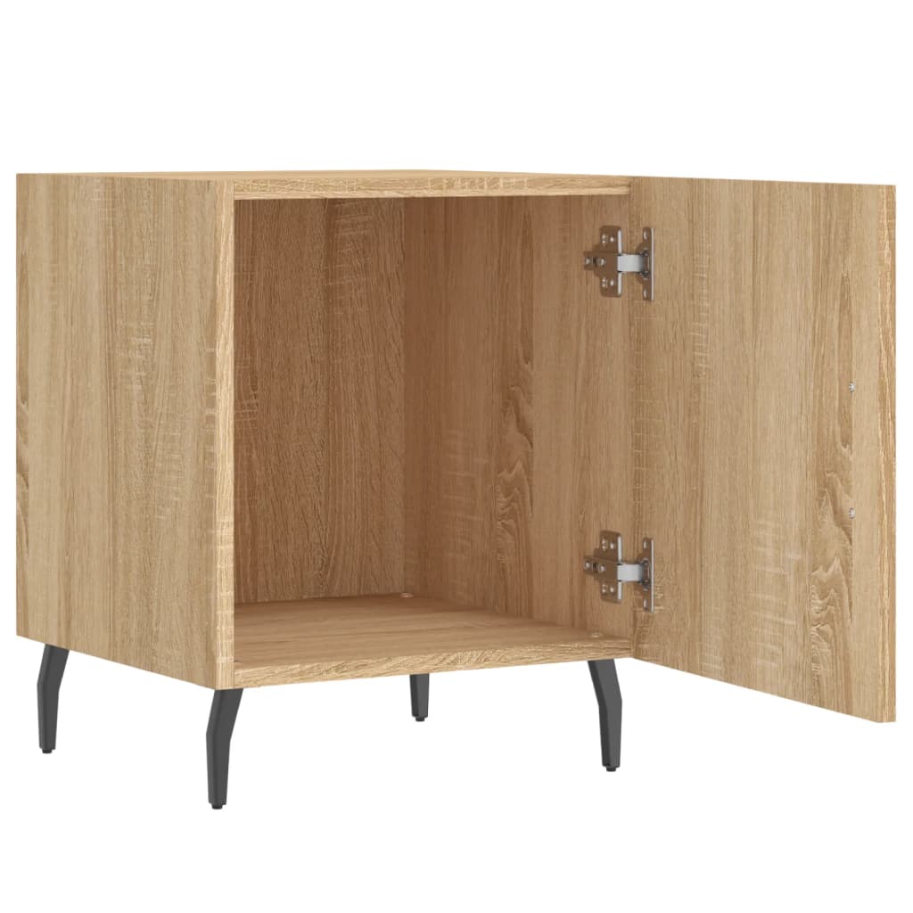 Mesitas Noche 2 Uds Madera Ingeniería Roble Sonoma 40x40x50 Cm_3