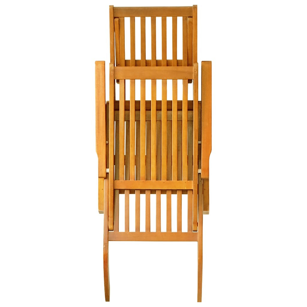 Vidaxl Silla De Jardín Con Reposapiés Y Mesita Madera Maciza De Acacia_4