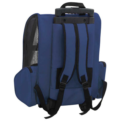 Vidaxl Carro Plegable Para Mascotas Multiusos Azul_3