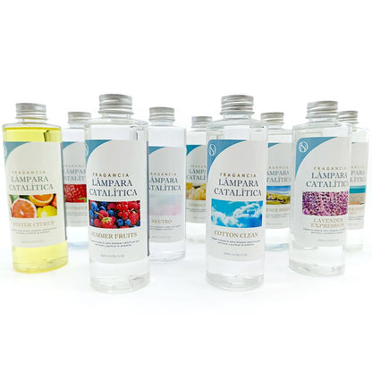 Lámpara Catalítica Azul Grisáceo Mate + Aroma Provence Breeze 500ml - Elimina Olores, Impurezas Y Perfuma_4