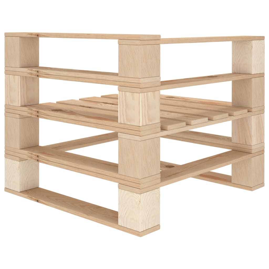 Vidaxl Juego De Muebles De Palés Para Jardín 6 Piezas De Madera_4