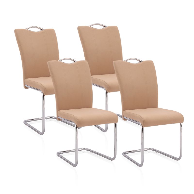 Pack 4 Sillas De Comedor Dana Metal, Tex, 61 X 98 X 44_1