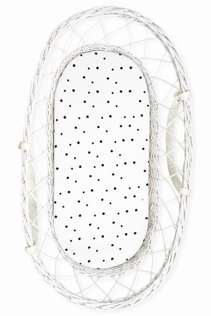 Pack 2 Bajera Capazo Algodón Black Dots-bloom