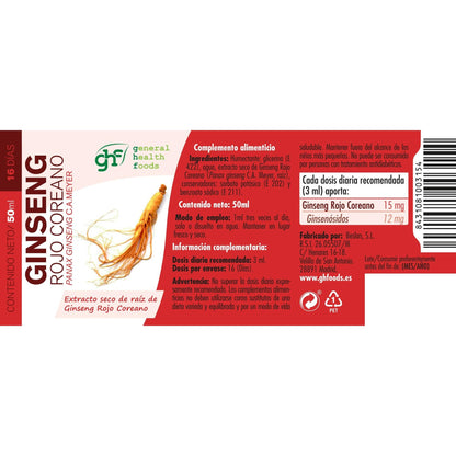 GHF Extracto de ginseng rojo coreano 50 ml