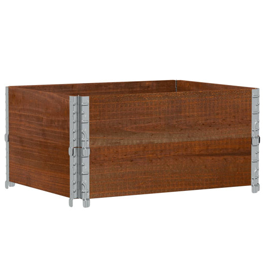 Jardinera De Madera Maciza De Pino Marrón 80x60 Cm_0