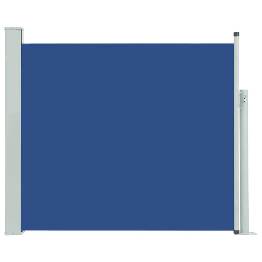 Vidaxl Toldo Lateral Retráctil De Jardín Azul 100x300 Cm_0
