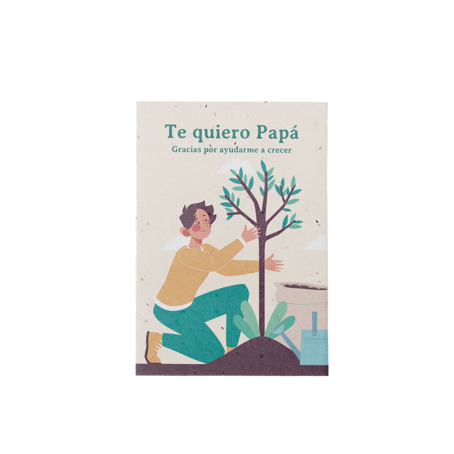 Postal Plantable Te Quiero Papá con Semillas de Manzanilla – Detalle Original con Amor - Resetea_0