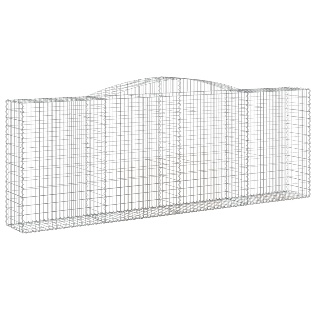 Cestas De Gaviones 3 Uds Forma De Arco Hierro 400x50x140/160 Cm_2