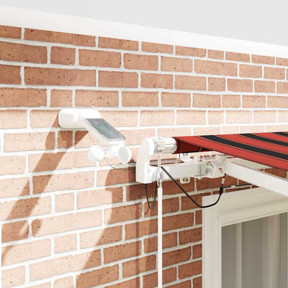 Toldo Retráctil Naranja Y Marrón 300 X 250 Cm Poliéster_3