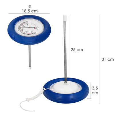 Termometro Flotante Boya Para Piscinas Ø 18,5 Cm.