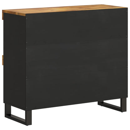 Armario Auxiliar De Madera Maciza De Mango 85x33x75 Cm_3