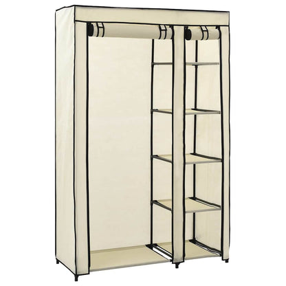 Armarios Plegables 2 Unidades De Tela Color Crema 110x45x175 Cm_3
