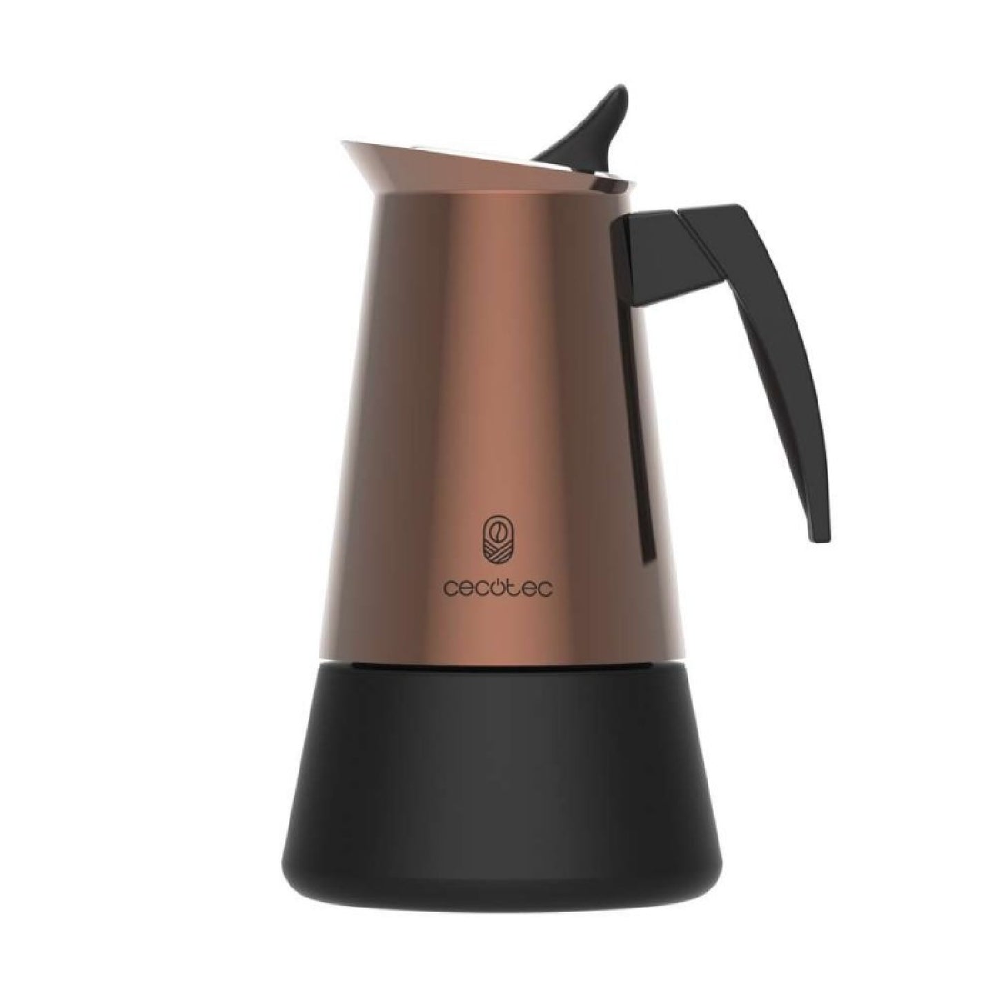 Cecotec Cafetera Italiana Piccolina 900 Red. 450ml, 10 Tazas De Café, Acero Inoxidable, Apta Todas Superficies, Filtro P_1