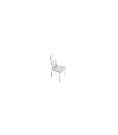 Pack 4 Sillas Laia, Tapizado En Simil Piel Blanco, 98 Cm(alto)43 Cm(ancho)44 Cm(largo)_0