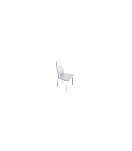 Pack 4 Sillas Laia, Tapizado En Simil Piel Blanco, 98 Cm(alto)43 Cm(ancho)44 Cm(largo)_0