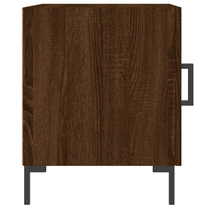 Mesitas Noche 2 Uds Madera Ingeniería Marrón Roble 40x40x50 Cm_3