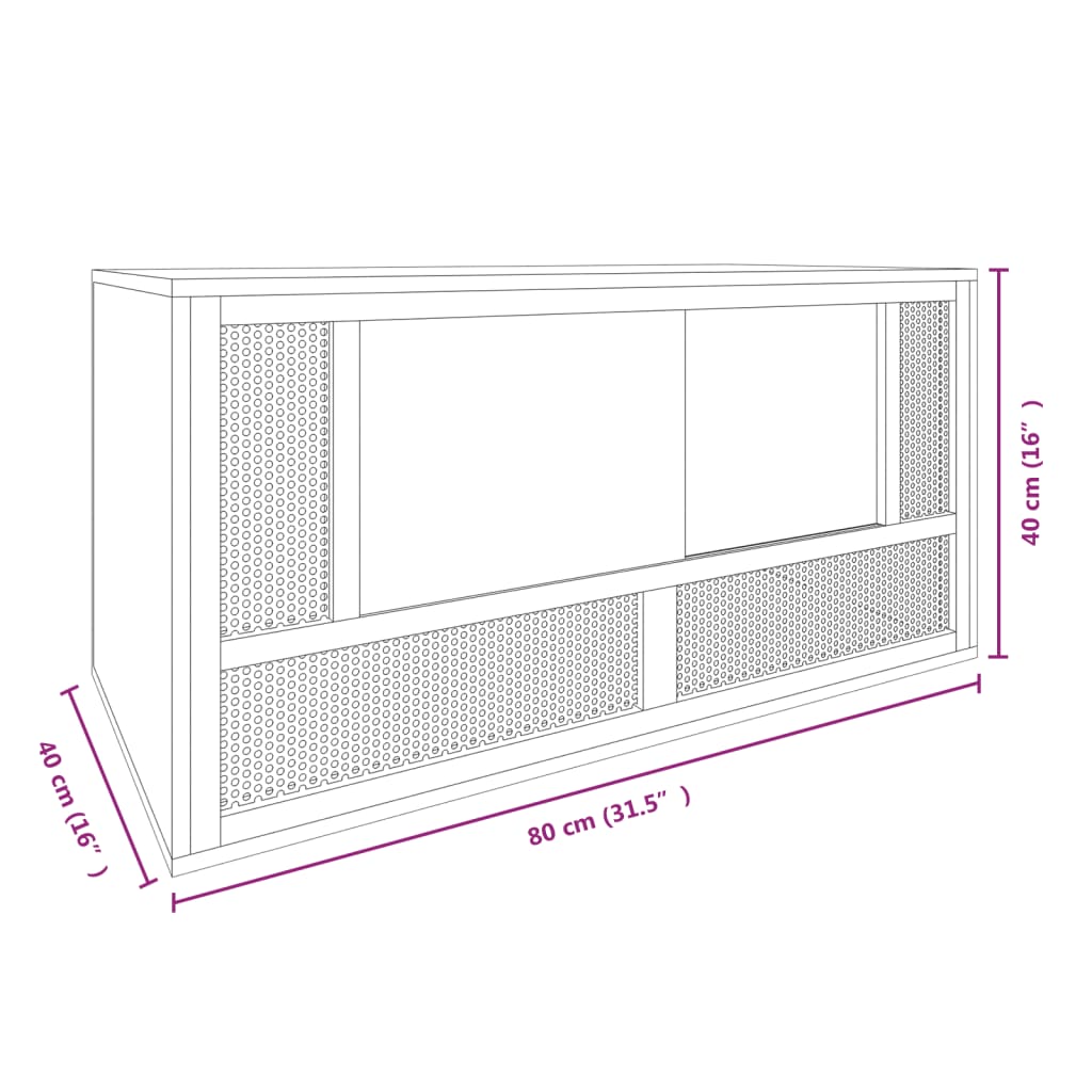 Vidaxl Terrario De Madera Contrachapada 80x40x40 Cm_5