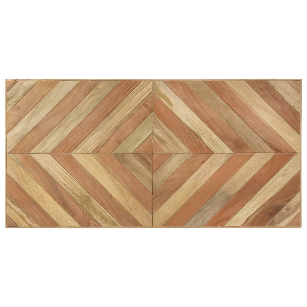 Mesa De Comedor Madera Maciza De Acacia Y Mango 120x60x76 Cm_2