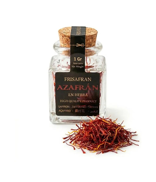 Azafrán En Hebra | Tarro De Cristal | Calidad | 1g | Frisafran_0
