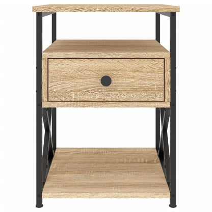 Mesitas Noche 2 Uds Madera Ingeniería Roble Sonoma 40x42x55 Cm_4