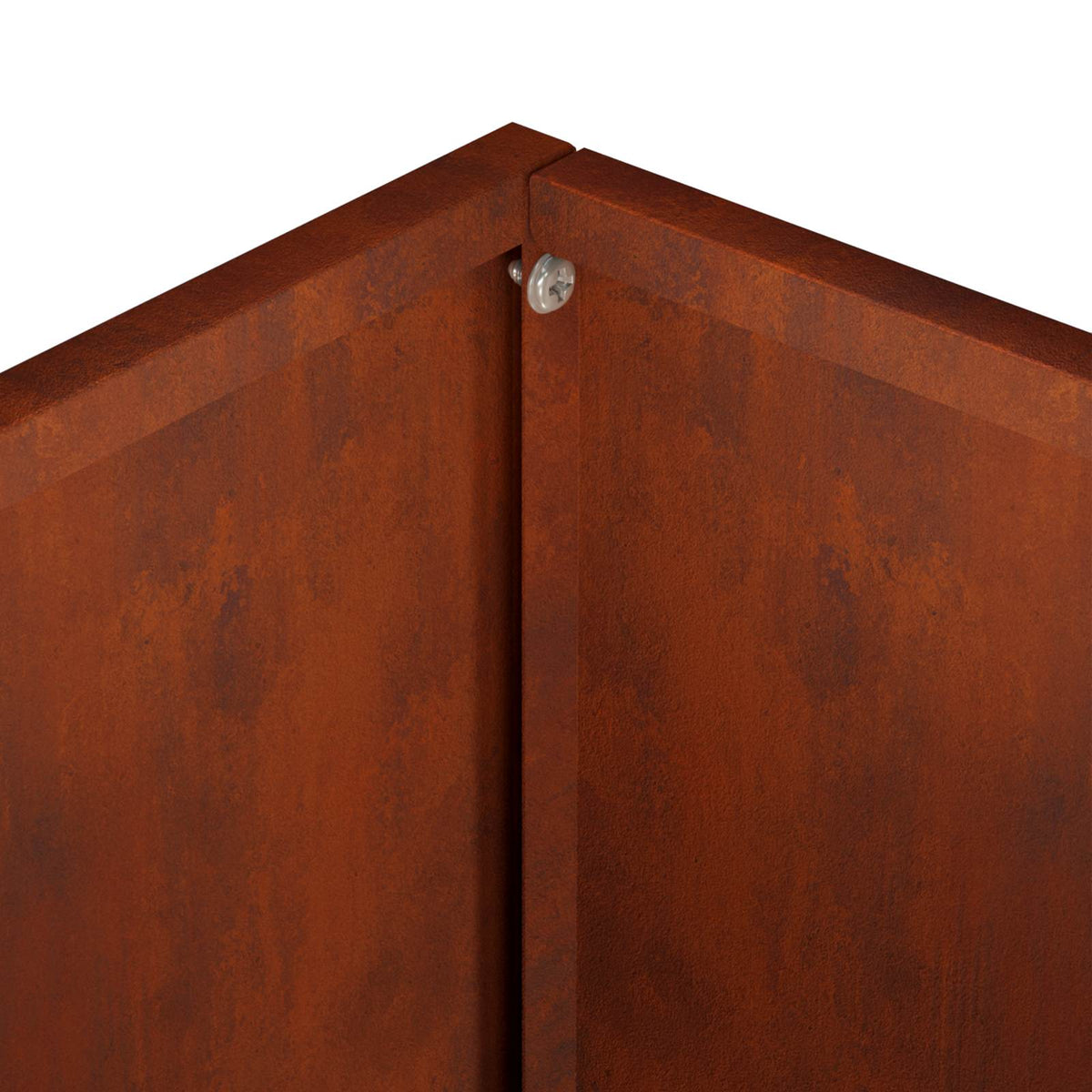 Macetero De Jardín Oxidado 40 X 30 X 40 Cm Acero Oxidado_5