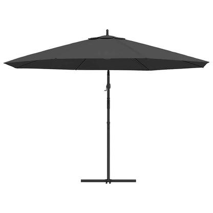 Vidaxl Sombrilla Voladiza Con Poste De Aluminio Gris Antracita 350 Cm_4