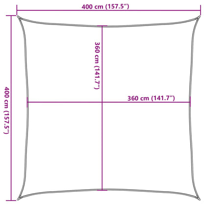 Vidaxl Toldo De Vela Blanco Hdpe 160 G/m² 4x4 M_2