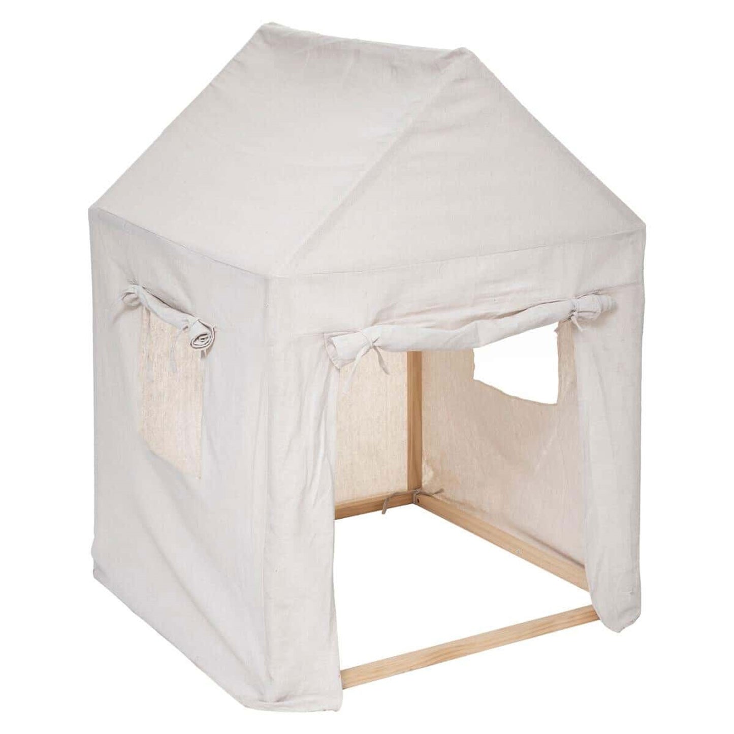 Well Home - Cabaña De Lona Infantil Con Estructura De Madera_0