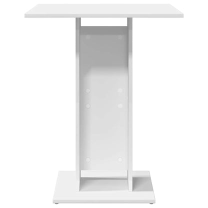 Mesa De Bistró De Madera Contrachapada Blanco 60x60x75 Cm_2