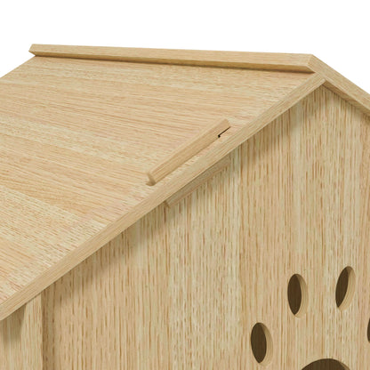 Pawhut Caseta Para Perros Interior Con Ventana 49,5x41x51 Cm Roble_4