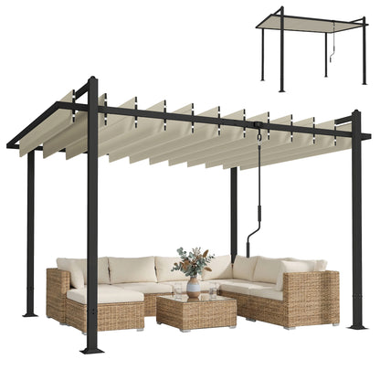 Outsunny Pérgola De Jardín 3x3_0