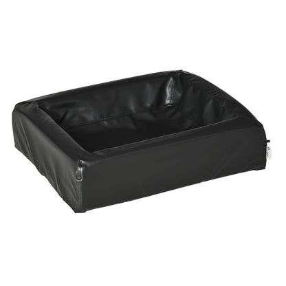 Pawhut Cama Para Perros Pequeños Lavable Con Cremallera 58x49x14,5 Cm Negro_0