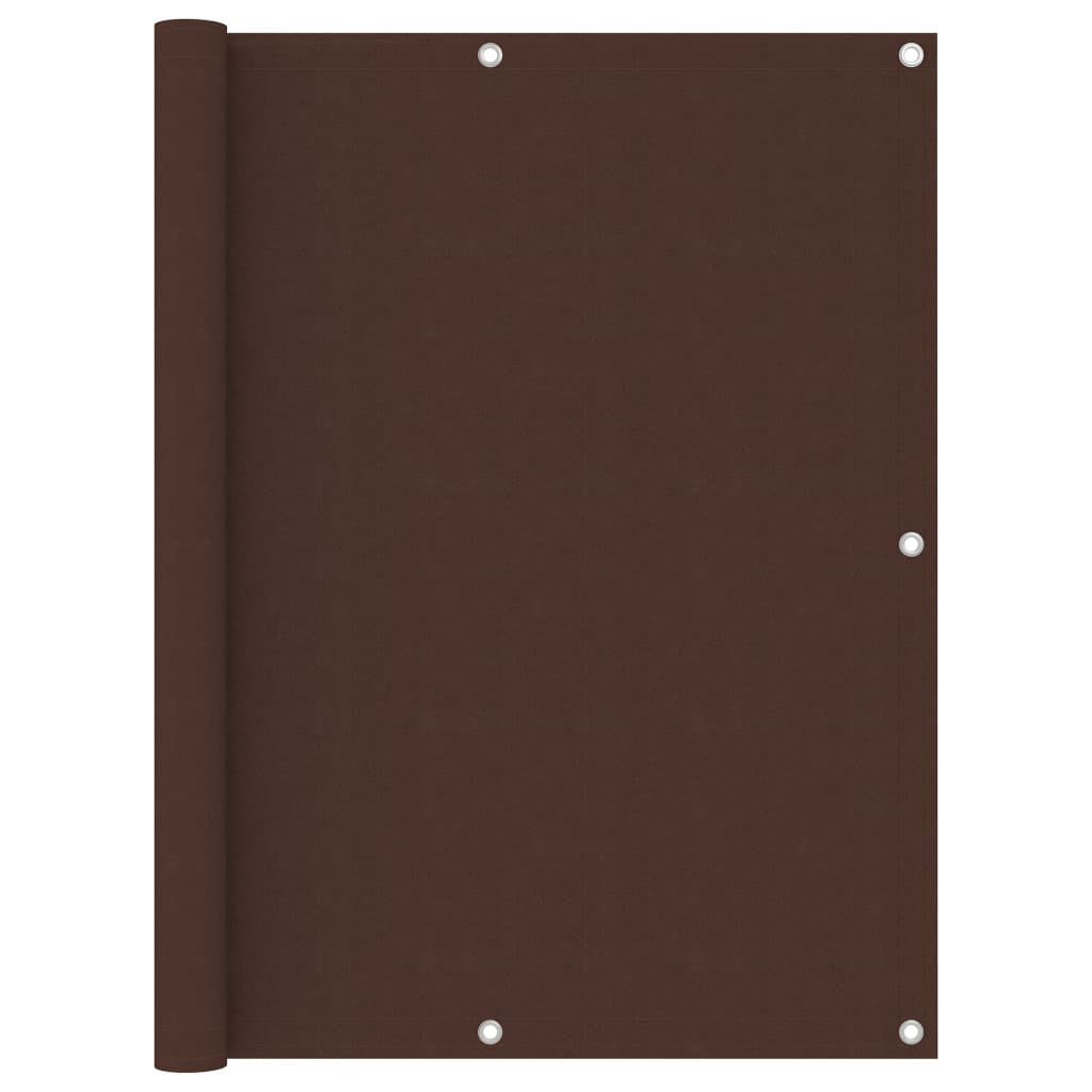 Vidaxl Toldo Para Balcón Tela Oxford Marrón 120x400 Cm_0