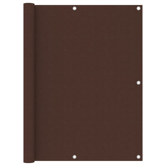Vidaxl Toldo Para Balcón Tela Oxford Marrón 120x400 Cm_0
