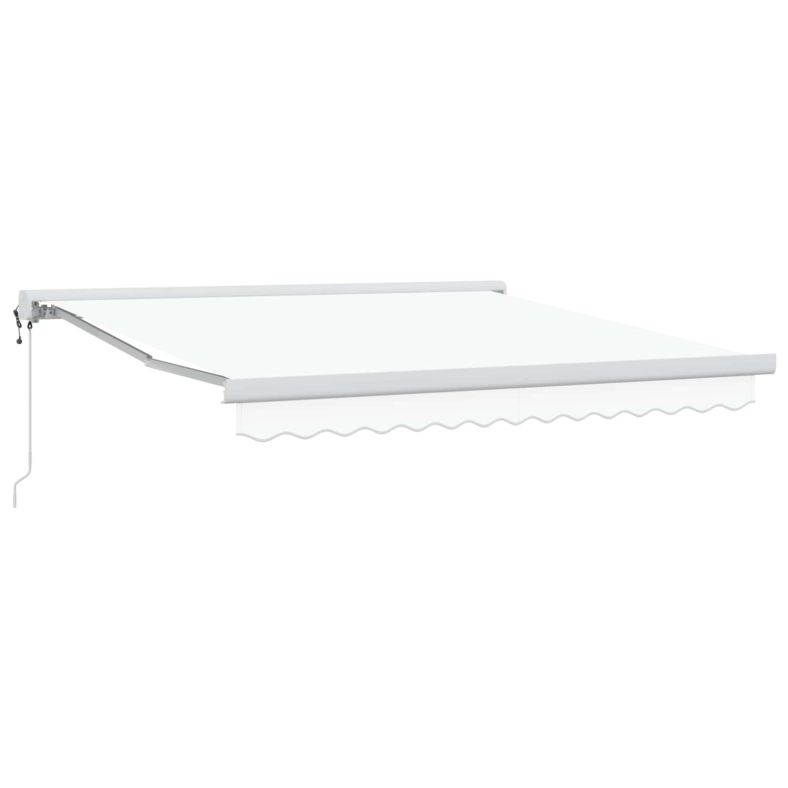 Toldo Retráctil Blanco 300 X 250 X 165 Cm Tela Y Metal_1