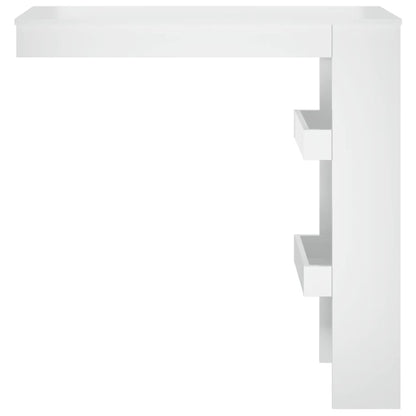 Mesa De Bar De Pared Madera Contrachapada Blanco 102x45x103,5cm_1