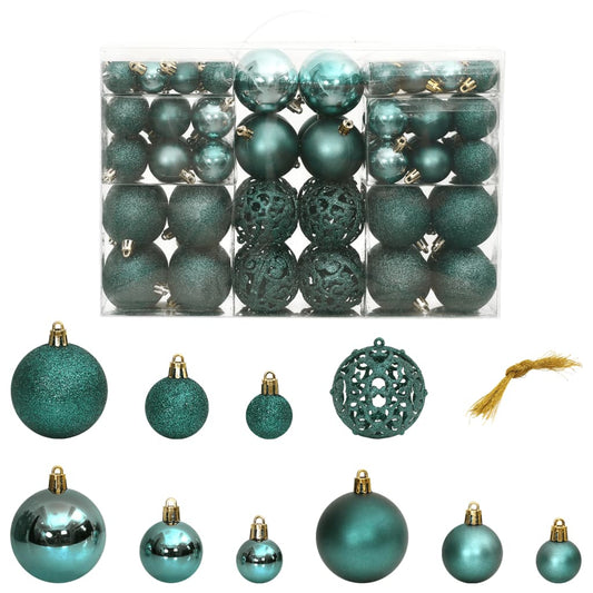 Vidaxl Bolas De Navidad 100 Unidades Verde 3 / 4 / 6 Cm_0