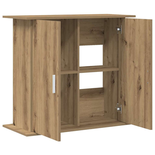 Vidaxl Soporte Para Acuario De Roble Artesanal, 81 X 36 X 73 Cm, Madera De Ingeniería_0