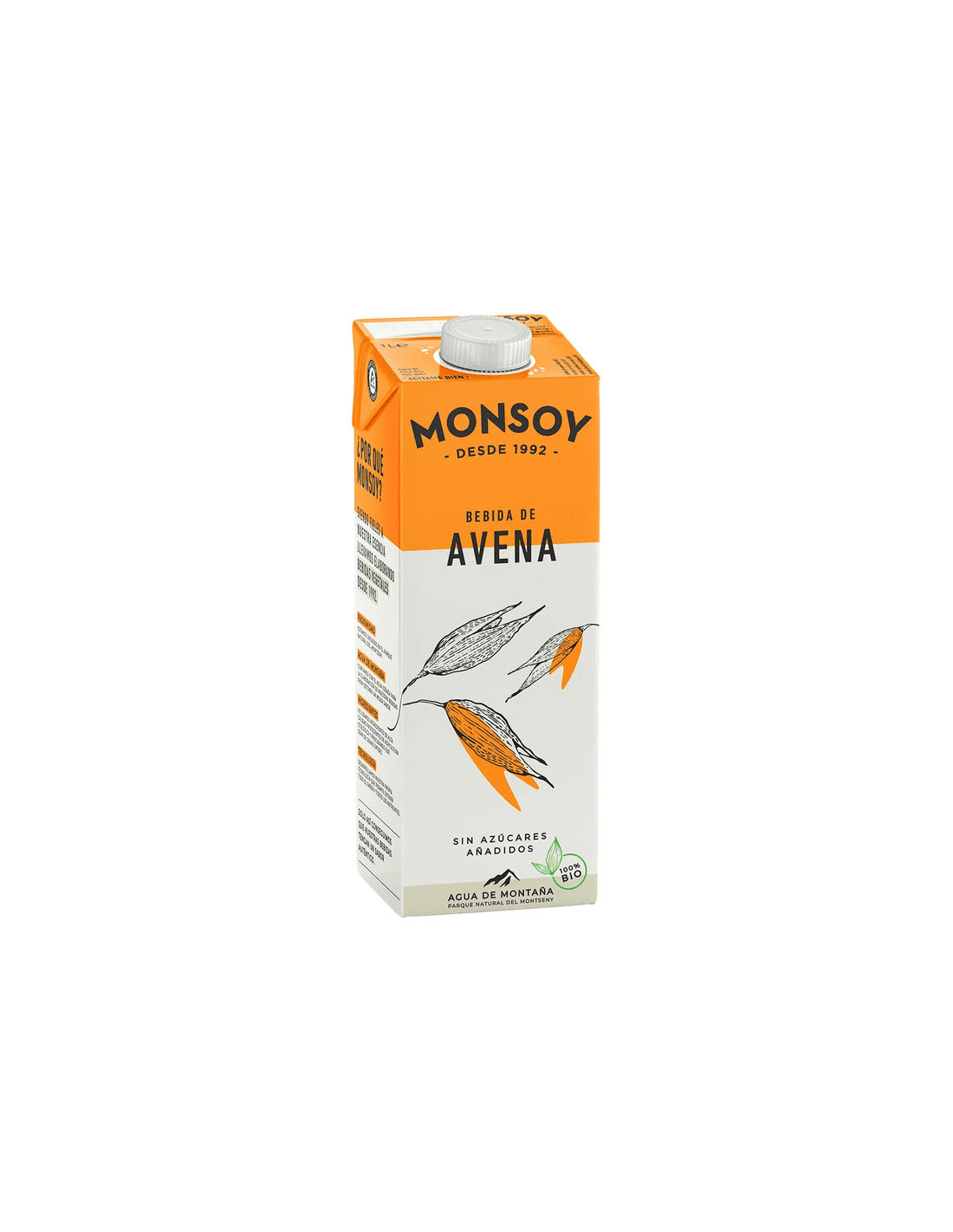 Bebida De Avena Bio, 6 X 1l  - Monsoy