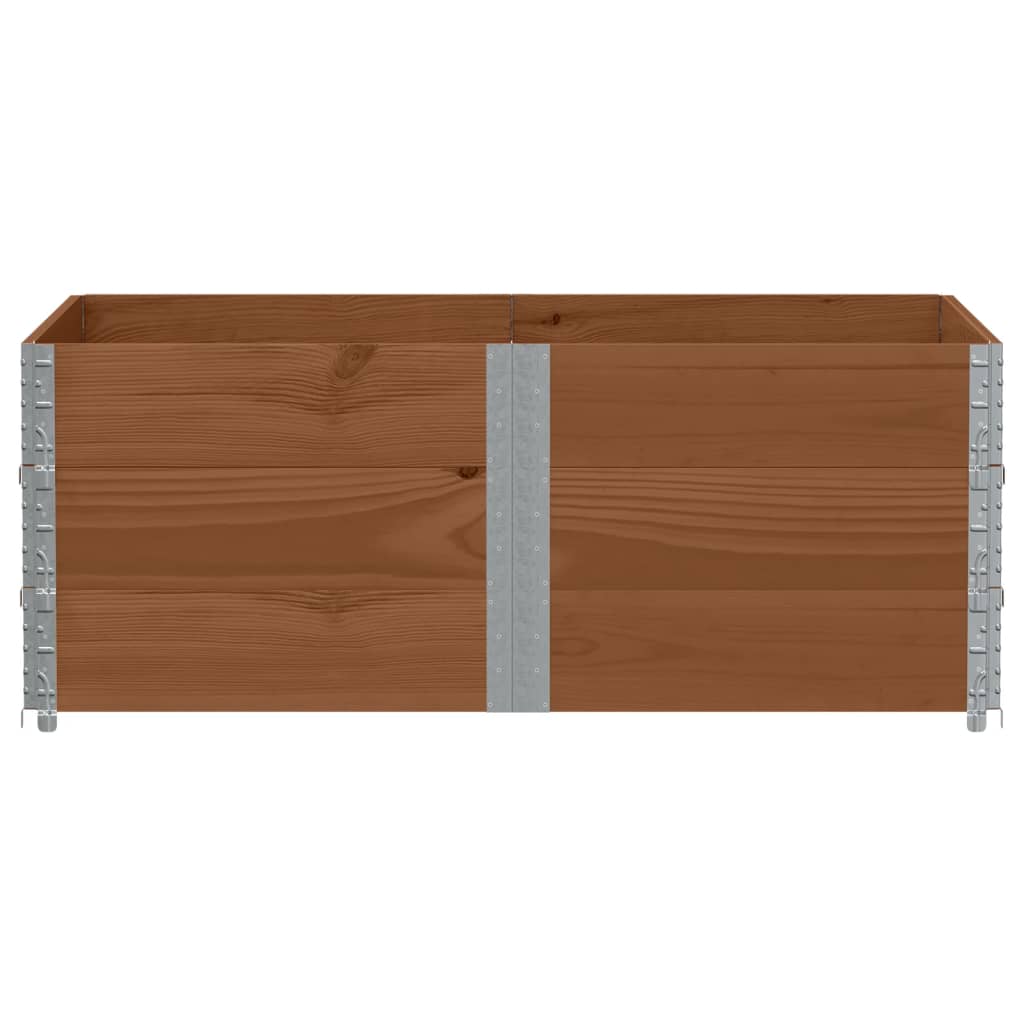 Jardinera De Madera Maciza De Pino Marrón 150x100 Cm_2