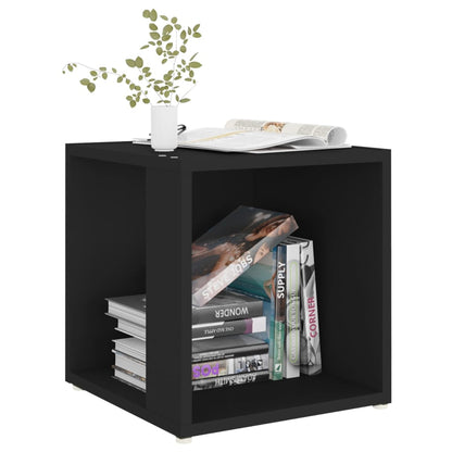 Mesa Auxiliar Madera Contrachapada Negro 33x33x34,5 Cm_1
