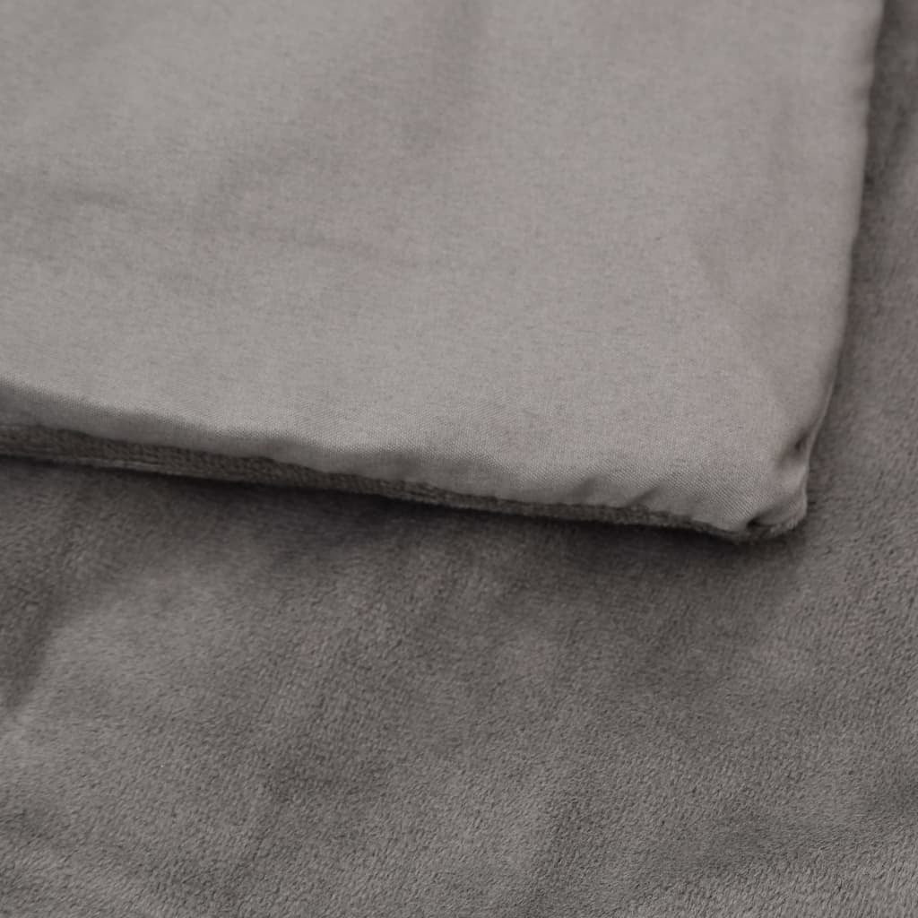 Vidaxl Manta Con Peso Con Funda Tela Gris 200x230 Cm 9 Kg_4