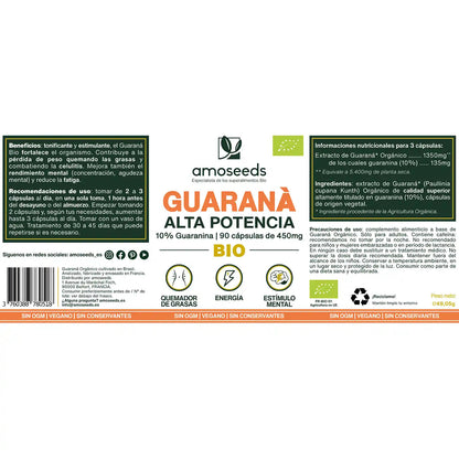 Guaraná Bio, 10% Guaranina | 90 Cápsulas_4